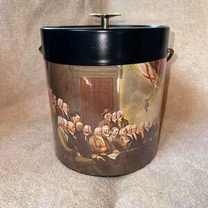 Vintage Thermo-Serv West Bend Ice Bucket Declaration of Independence